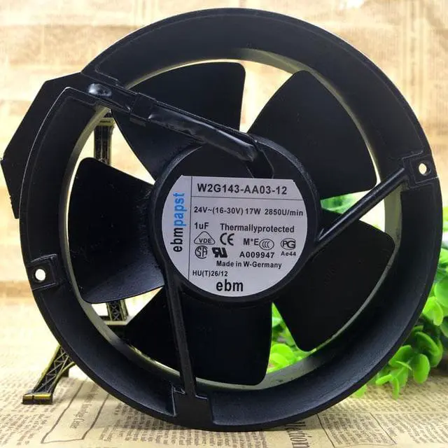 Alt view image 3 of 4 - For ebmpapst 17cm 24v 17w W2G143-AA03-12 High temperature resistant inverter cooling fan