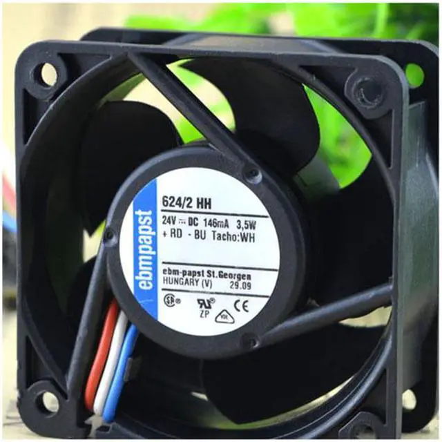Main image of For Original Germany ebmpapst 6025 inverter fan 624/2 HH 24V 3.5W