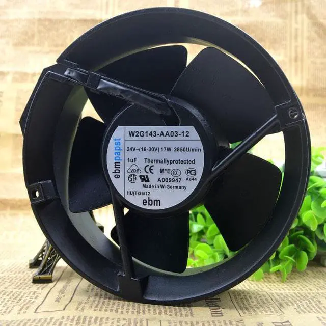 Alt view image 2 of 4 - For ebmpapst 17cm 24v 17w W2G143-AA03-12 High temperature resistant inverter cooling fan