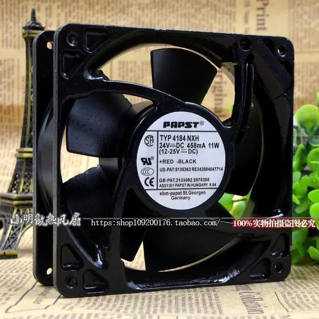 Alt view image 4 of 4 - For ebmpapst IBP 4184NXH 12038 24V11W full metal fan cooling fan