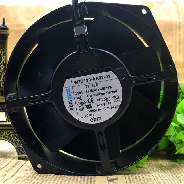 Alt view image 3 of 4 - For Germany ebmpapst W2S130-AA03-01 230V 15055 metal high temperature resistant fan 7855ES