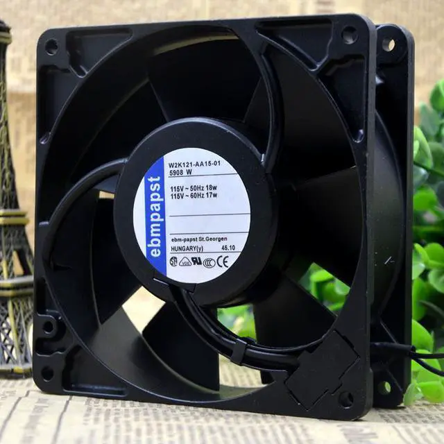 Alt view image 2 of 4 - For EBMPAPST TYP 5908 W 1125V 18W 12738 12.7CM high temperature resistant high-end cooling fan