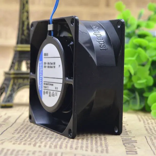 Alt view image 3 of 4 - For TYP 8556N AC230V 8cm Germany ebmpapst 8038 full metal high temperature resistant fan