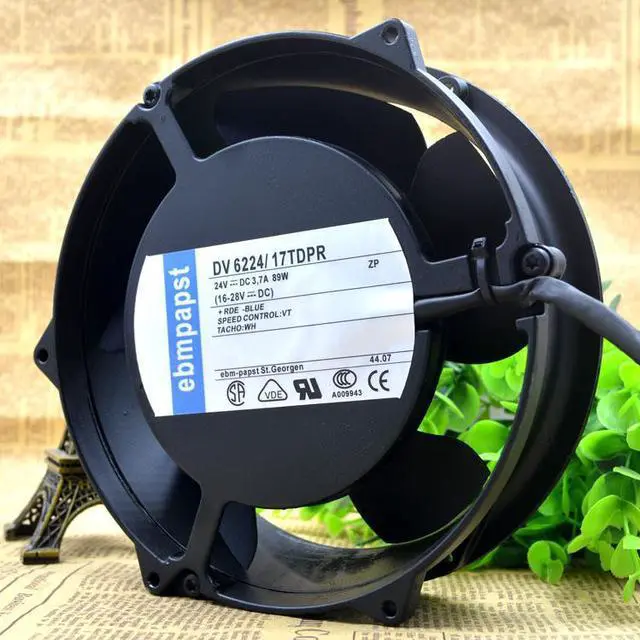 Alt view image 2 of 4 - For Original EBMPAPST Fan DV 6224/17TDPR 17CM 24V 89W Cooling Fan
