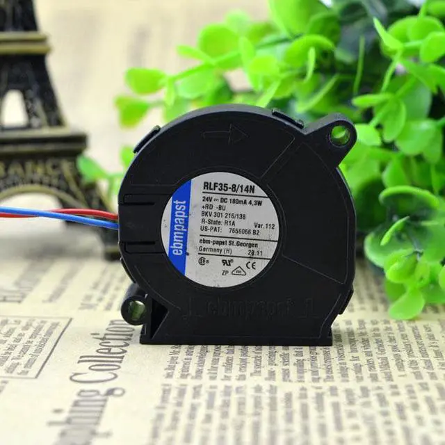 Alt view image 4 of 4 - For original German ebmpapst turbo blower 24V 180MA 4.3W RLF35-8/14N double ball