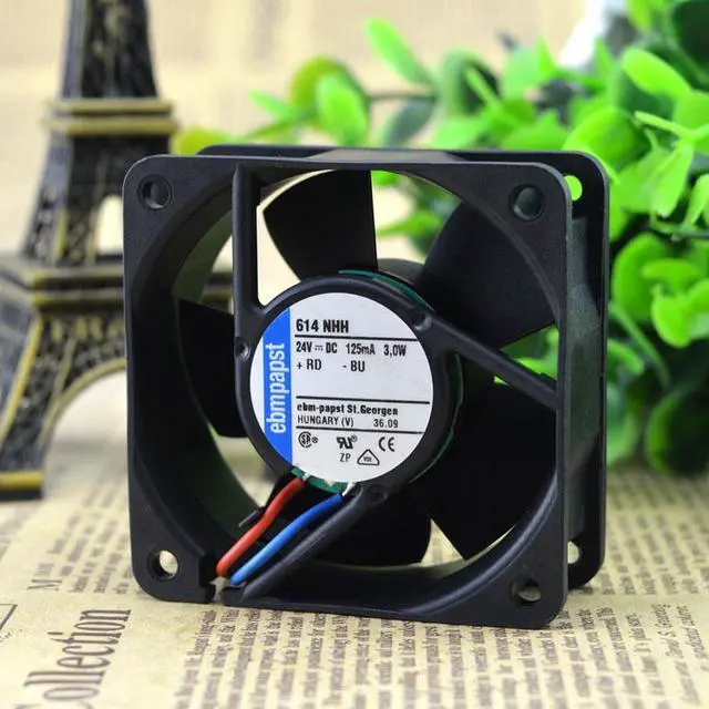 Alt view image 2 of 4 - For original German ebmpapst 614NHH 24V 125MA 3.0W 60*60*25 high-end equipment fan