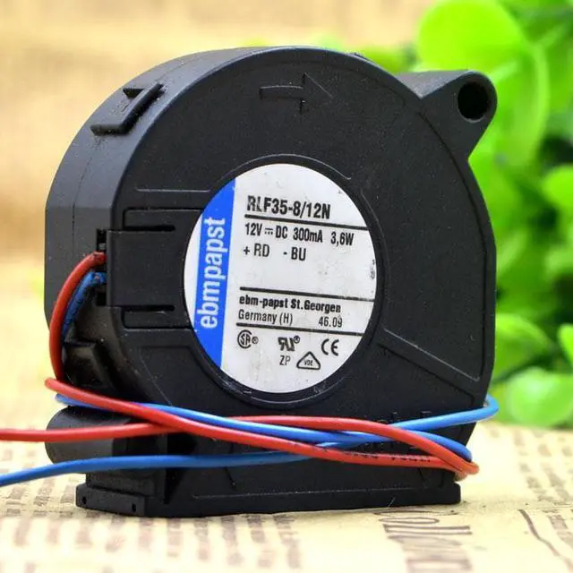Alt view image 2 of 4 - For original ebmpapst fan RLF35-8/12N/2P blower 5CM 12V 3.6W