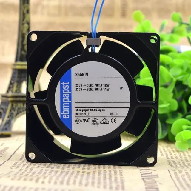 Alt view image 4 of 4 - For TYP 8556N AC230V 8cm Germany ebmpapst 8038 full metal high temperature resistant fan