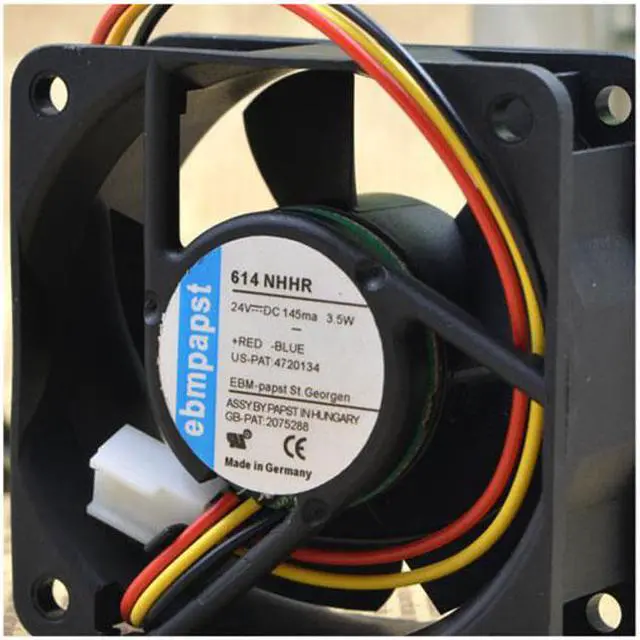 Main image of For 614NHHR original German ebmpapst 24VDC 3.0W 60*60*25MM equipment axial fan