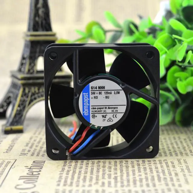 Alt view image 3 of 4 - For original German ebmpapst 614NHH 24V 125MA 3.0W 60*60*25 high-end equipment fan