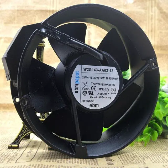 Alt view image 4 of 4 - For ebmpapst 17cm 24v 17w W2G143-AA03-12 High temperature resistant inverter cooling fan
