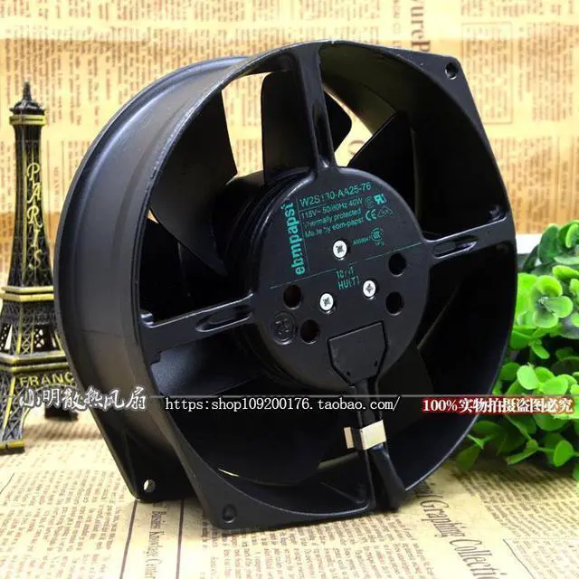 Alt view image 4 of 4 - For Germany ebmpapst W2S130-AA25-71 65 76 01 150*55MM 115V full metal fan