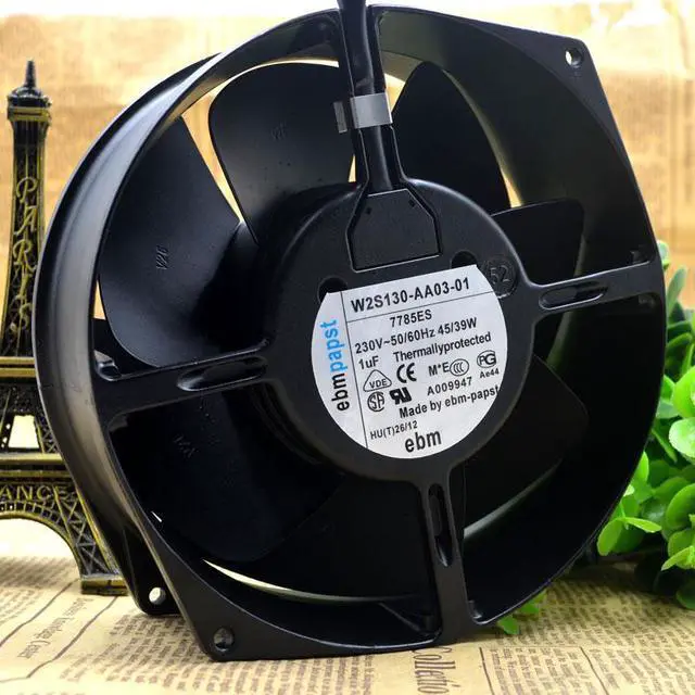 Alt view image 4 of 4 - For Germany ebmpapst W2S130-AA03-01 230V 15055 metal high temperature resistant fan 7855ES