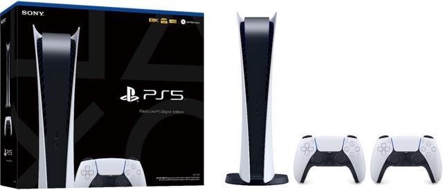 Console Playstation 5 Digital + 2 Controles Dualsense Brancos + Headset  Pulse - PS5 Console Playstation 5 Digital + 2 Controles Dualsense Brancos +  Headset Pulse - PS5 Console Playstation 5 Digital +