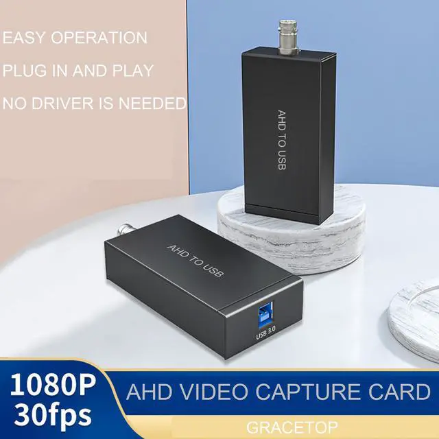 Alt view image 2 of 7 - AHD Video Capture Card, 1080P 30FPS Recording USB Output AHD Input Video Recording,Easy Operation, No Driver Needed, Live Streaming