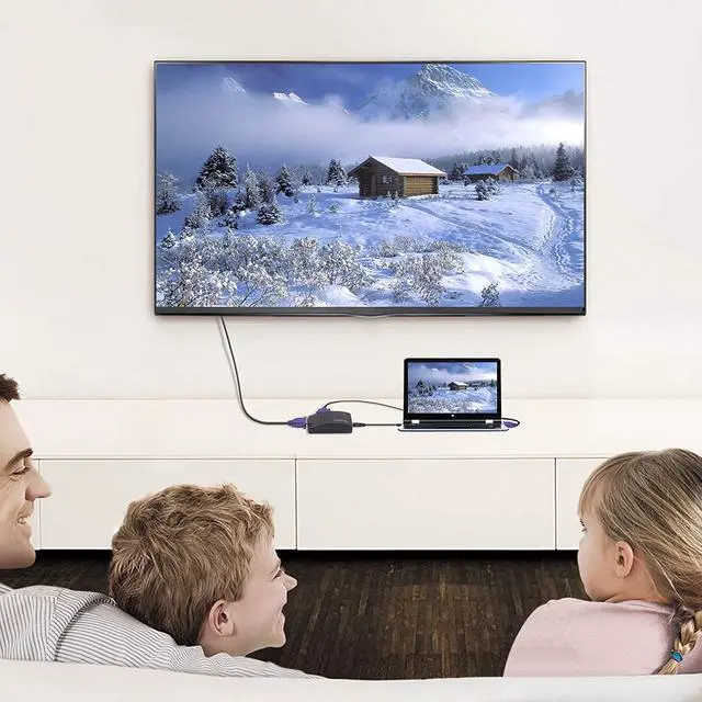 Alt view image 6 of 7 - RCA Composite AV S-Video to VGA Converter Box CCTV DVR PC Laptop to TV Projector VGA Input to VGA Output Video Converter Adapter
