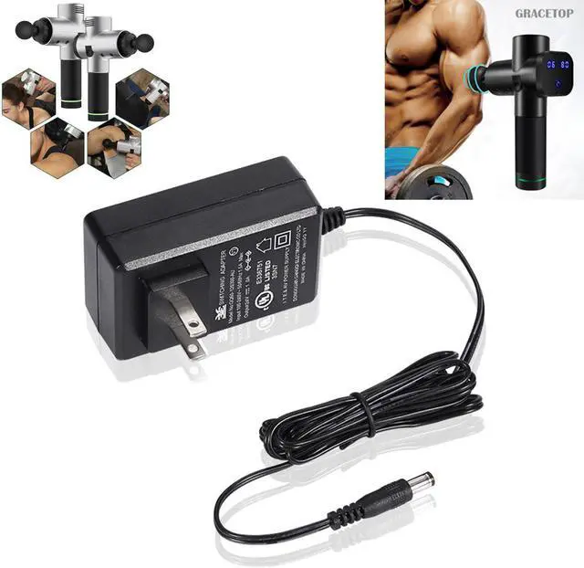 Alt view image 7 of 7 - Massage Gun Charger, 24V/1A Massage Gun Charger Output: DC 24V or 25.2V-0.6A Massage Gun Power Cord Muscle Blaster