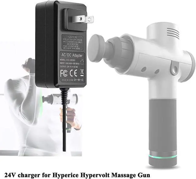 Alt view image 7 of 7 - Massage Gun Charger Output: DC 24V or 25.2V-0.6A Massage Gun Power Cord Muscle Blaster