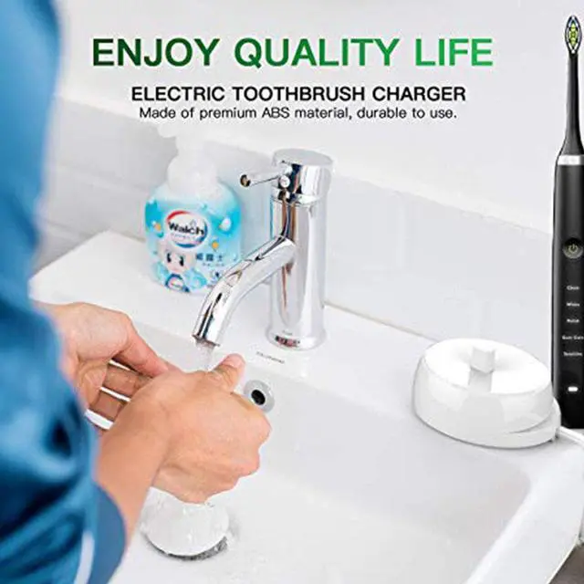 Alt view image 6 of 6 - Electric Toothbrush Charger for Oral B Electric Toothbrush Replacement Charger for Oral-b 3757 Electric Toothbrushes Portable Waterproof Inductive Charger