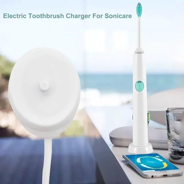 Alt view image 3 of 7 - Electric Toothbrush Charger Base for Philips Sonicare Toothbrush Charger Replacement HX6100, HX3000 / HX6000 / HX8000 / HX9000 Series Portable IP67 Waterproof 3.6ft Cable