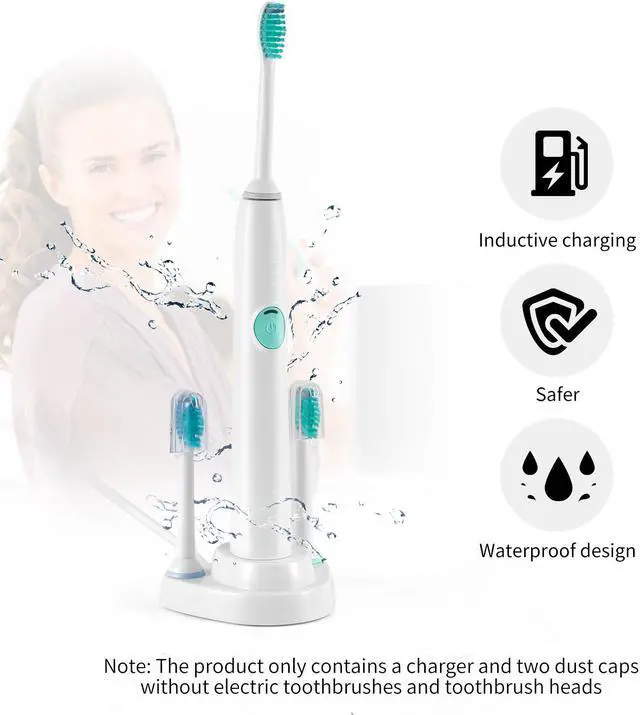 Alt view image 2 of 7 - Electric Toothbrush Charger for Philips Sonicare Replacement Charger with Toothbrush Heads Holder for HX3000 / HX6000 / HX8000 / HX9000 Series Portable IP67 Waterproof Power Cable 3.6FT