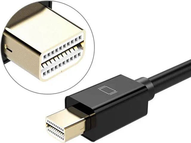 Alt view image 2 of 7 - 4K Mini Displayport to HDMI Adapter Cable (3Pack), Mini DP Display Port to HDMI Male to Female Converter Adapter Gold-Plated Cord Compatible
