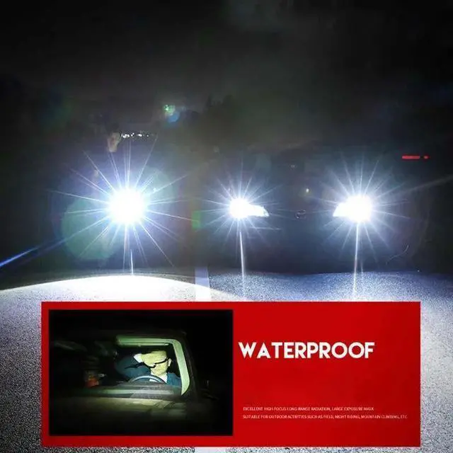 Alt view image 7 of 7 - 5 LED Flashlight Portable High Lumen Work Light USB Rechargeable Light with Sidelight 4 Light Modes Camping Hiking Adventure Home Emergencies Use