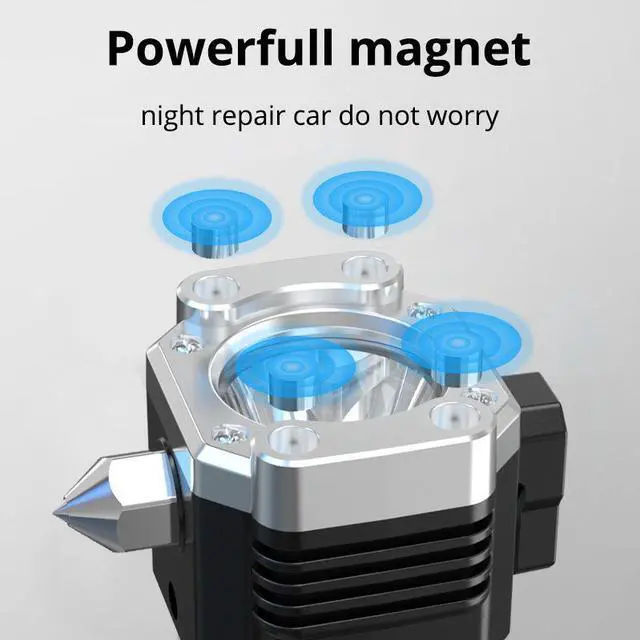 Alt view image 5 of 7 - Multi-Function Car Safety Hammer Flashlight, Emergency Escape Tool with Window Breaker Seatbelt Cutter, LED High Lumens Rechargeable Solar Powered Emergency Rescue Tool Flashlight for Outdoor
