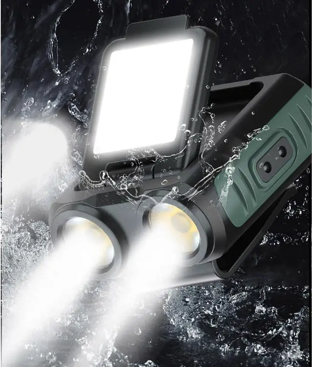 Alt view image 6 of 7 - LED Small Flashlight, 800Lumens Clip on Cap Light Light, Portable USB Rechargeable Pocket Lights with 5 Modes Compact Baseball Cap Lights Indoor and Outdoor for Walking,Searching and Hiking Visit the