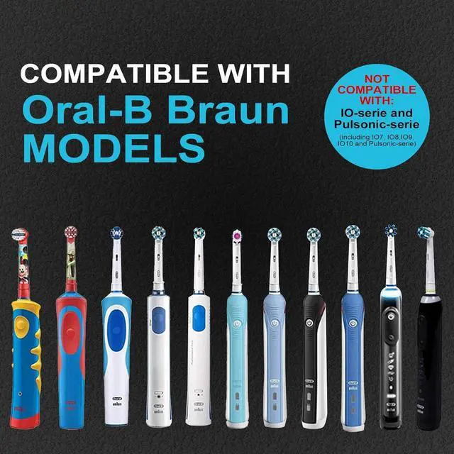 Alt view image 2 of 7 - Wireless Electric Toothbrush Wall Charger Compatible with Oral-B and Braun Models (Excluding IO Series and Pulsonic Series), Portable, IPX7 Waterproof Charging Station