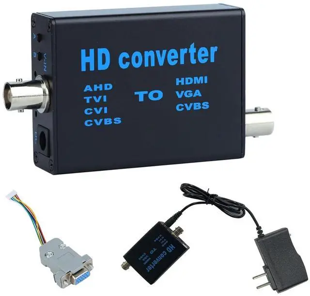 Main image of GRACETOP BNC Cable to HDMI Video Signal Convertor,Audio Video Capture Converte,4 in 1 HD Convertor AHD/TVI/CVI/CVBS Signal to HDMI/VGA/CVBS 1080p for Camera/DVR/CCTV Security System