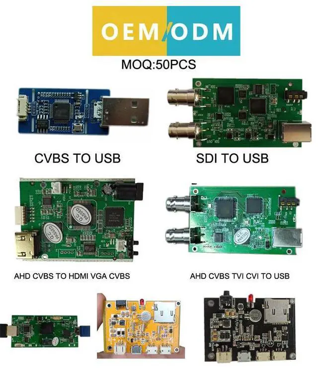 Alt view image 6 of 6 - CVBS to Type-C Capture Analog AV-to-Type-C Camera Module CVBS to Type-C Module UVC Free Drive Compatible with Windows/Linux/Android/MAC