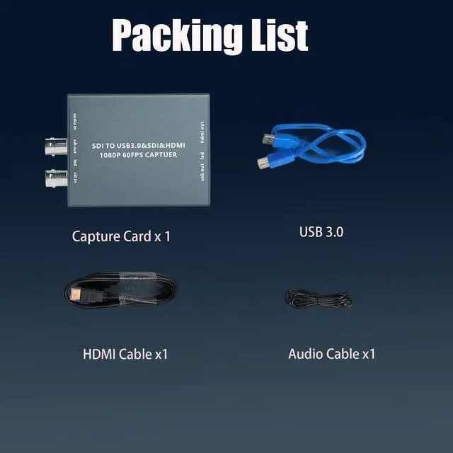 Alt view image 5 of 7 - GRACETOP HDMI SDI Dual Output Capture Card,SDI to USB3.0 Video Capture,HDMI to USB 3.0 HD 1080P Live Streaming Video Grabber Converter,Support Microphone Audio and Mixing Audio Input