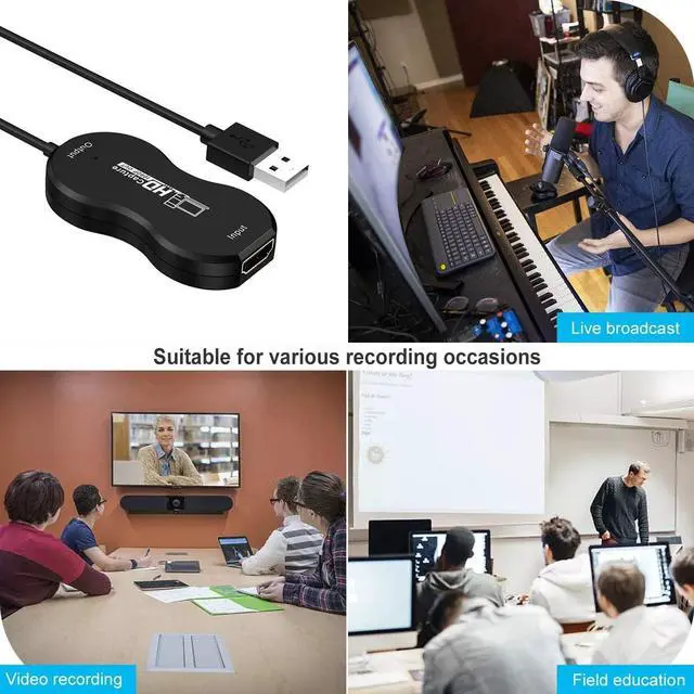 Alt view image 7 of 7 - GRACETOP Audio Video Capture Cards, 1080p HDMI Capture Card for Gaming, Streaming Compatible with Nintendo Switch, PS3/4, Xbox One, Twitch, YouTube