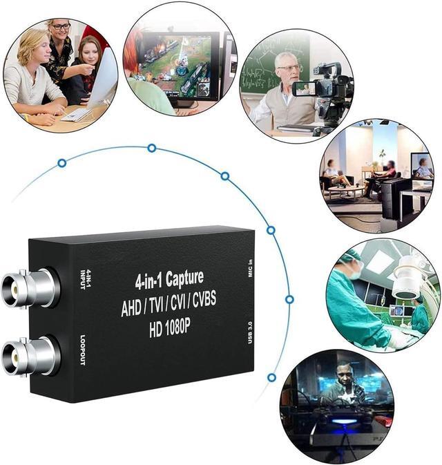 Alt view image 4 of 7 - GRACETOP AHD Capture Card with Loopout, 1080P AHD/TVI/CVI/CVBS/AV/RCA to USB 3.0 Video Capture Card, BNC to USB Capture Card for Streaming Game Streaming Video Recording for Windows, Linux, OS