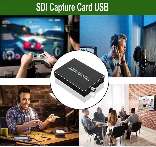 Alt view image 7 of 7 - GRACETOP SDI Capture Card, 1080P SDI to USB 3.0 Video Capture Card, SDI to HDMI Adapter Capture Card for Streaming Game Streaming Video Recording for Windows, Linux, MAC OS