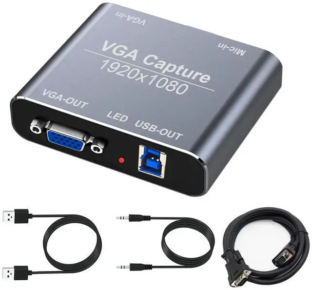 Alt view image 5 of 7 - VGA Capture Card, VGA to USB Capture Device with VGA Loopout, Radiation, CT scanners, ultrasound equipment, cardiac diagnostic equipment, MRI machines, cardiopulmonary support systems, patient monitor