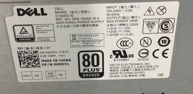 Alt view image 2 of 3 - Dell Optiplex 7040 D11S Desktop PC - Core i5 (6500) 3.2GHz Quad Core - 256GB SSD - 8GB RAM - DVD - Windows 10 Pro Installed