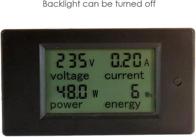 Alt view image 2 of 7 - AUTENS AC 80-260V 100A LCD Display Digital Current Voltage Power Energy Multimeter Ammeter Voltmeter with Current Transformer CT