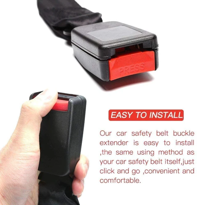 Alt view image 5 of 7 - AUTENS 2 Packs Seat Belt Extension-Original Car Buckle, Universal Buckle Suitable for Most Cars (7/8 inch Metal Tongue)