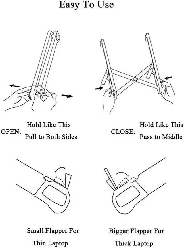 Alt view image 6 of 7 - NEXSTAND K7 Laptop Stand Folding Portable Laptop Lapdesks, Office Lapdesks, Ergonomic Notebook Stand