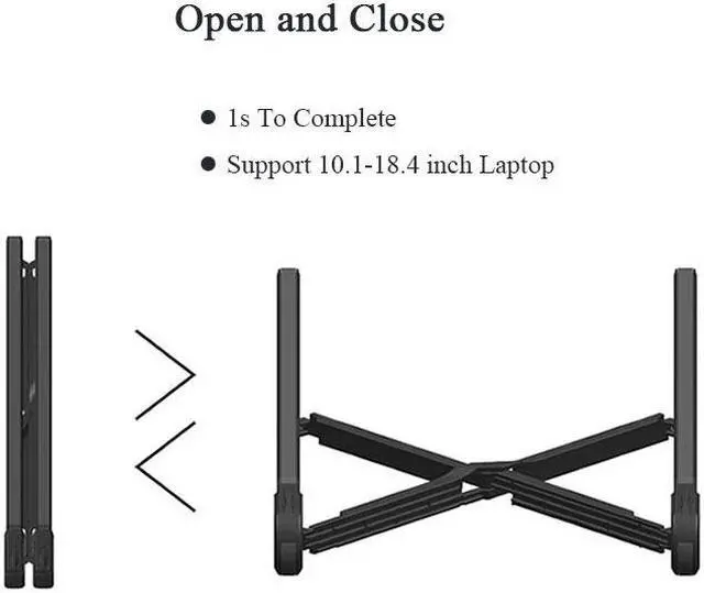 Alt view image 3 of 7 - NEXSTAND K7 Laptop Stand Folding Portable Laptop Lapdesks, Office Lapdesks, Ergonomic Notebook Stand