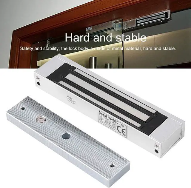 Alt view image 3 of 6 - AUTENS Electric Magnetic Electromagnetic Door Lock 12V 180KG 350lbs Holding Force Fail-Safe NC Mode for Door Entry Access Control Home Security System