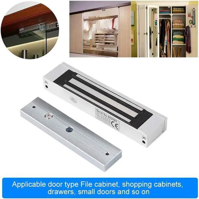 Alt view image 4 of 6 - AUTENS Electric Magnetic Electromagnetic Door Lock 12V 180KG 350lbs Holding Force Fail-Safe NC Mode for Door Entry Access Control Home Security System