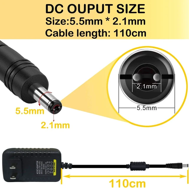 Alt view image 3 of 6 - AUTENS 12V Power Supply, 2A 24W Wall Mounted Adapter For Security Camera, LED Strip and other Supplies, 110V to 12V Switching Power Supply
