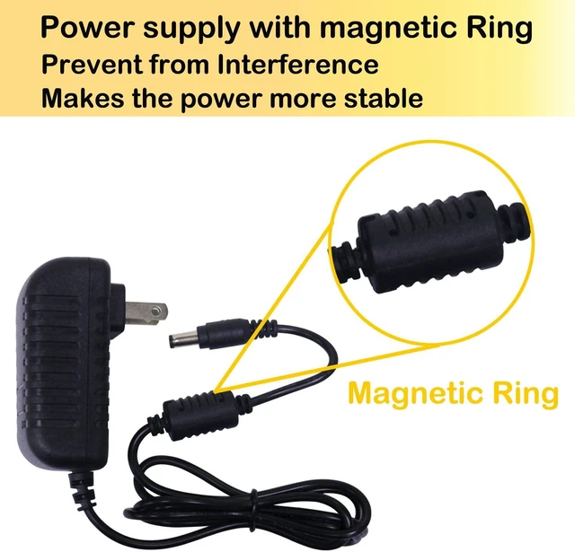 Alt view image 4 of 6 - AUTENS 12V Power Supply, 2A 24W Wall Mounted Adapter For Security Camera, LED Strip and other Supplies, 110V to 12V Switching Power Supply