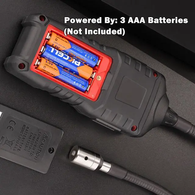 Alt view image 7 of 7 - Gas Leak Detector Portable Combustible Gas Detector Handheld Gas Analyzer Flammable Natural Gas Acetone Propane Benzene Ethanol Gasoline Methane Tester 9999 PPM 20% LEL with LCD Color Display