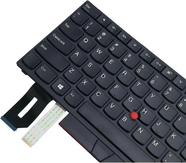 Alt view image 3 of 5 - AUTENS Replacement US Layout Keyboard for Lenovo ThinkPad E480 E485 L480 T480s E490 E495 T490 T495 L490 R480 R490 L380 L390 / L380 Yoga / L390 Yoga Laptop (No Backlight)