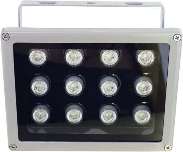 Main image of AUTENS IR Illuminator, 850nm 12-Led Wide Angle IP67 Waterproof Night Vision IR Infrared Light for IP Camera CCTV Analogue Security Surveillance Camera with 12V DC Power Adapter (90 Degree)