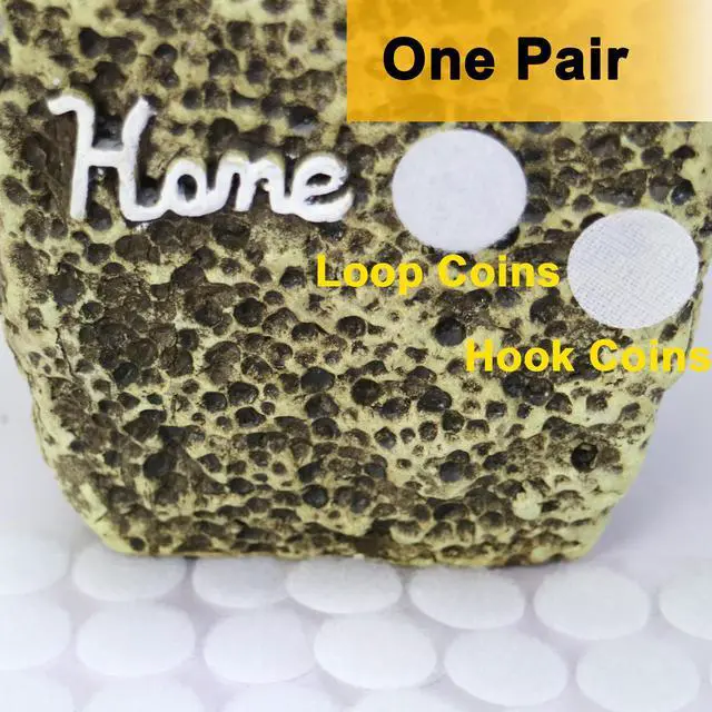 Alt view image 3 of 7 - AUTENS Sticky Dots, 1500 Pieces (750 Pair Sets) 20mm/0.79in Diameter Sticky Back Coins Hook & Loop Nylon Self Adhesive Dots Strips Perfect for School Projects, Classroom, Office, Home (White)